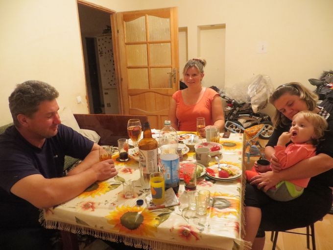 Soirée arrosée dans le cœur de l'Ukraine!