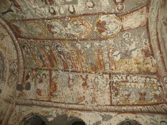 Plafond d'église dans la vallée d’Ihlara