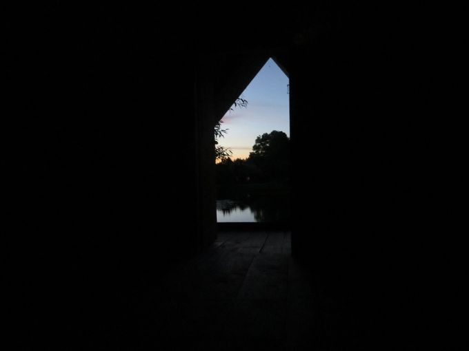 
Du deuxième étage de la cabane (Lituanie).
