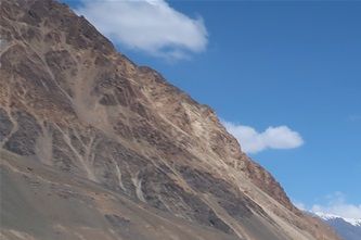 Une petite route du Pamir.